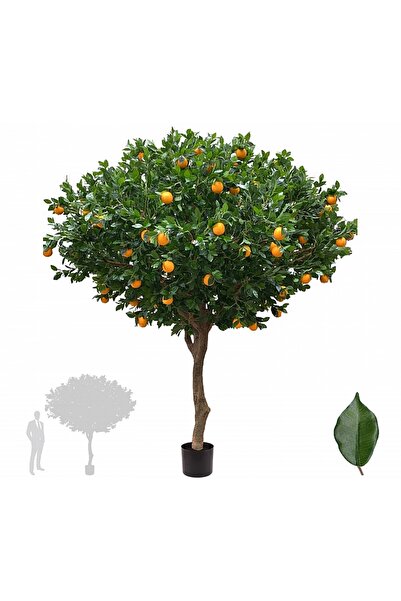 Roberto Rossi Copac artificial H280cm Portocal cu 140 portocale, coroana D200cm