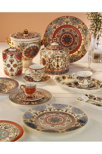 Lucky Art Rosea Bone 4-Piece Plate Set 20 cm