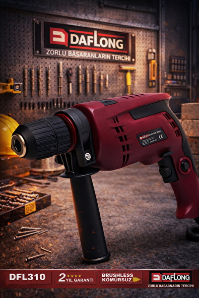 DAFLONG BAKIR SARGILI 13 MM ELEKTRİKLİ DARBELİ MATKAP DFL-310