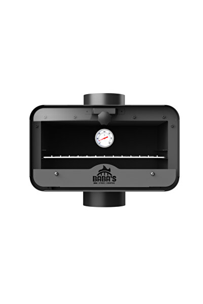 BACA FIRINI / UYUMLU BORU ÇAPI: 15 CM / MAT SİYAH BOYALI / BABA'S STOVE