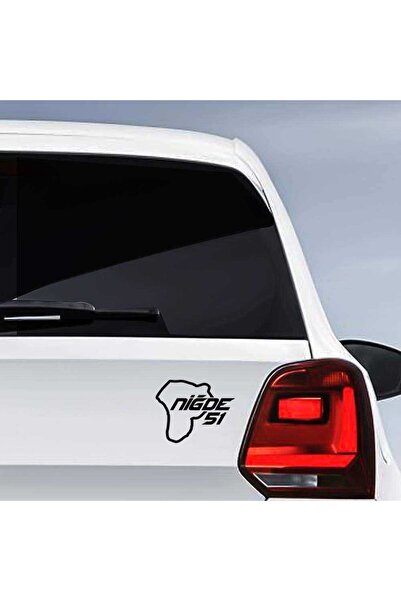Asilmeydan Niğde İli 51 Plaka Kodu Harita Memleket Yarış Pisti Sticker - Oto ...