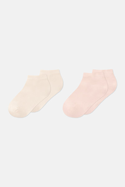 Dagi ΚΡΕΜ-ΠΟΥΝΤΡΑ Γυναικείες κάλτσες-μποτάκια από μπαμπού 2 τεμαχίων