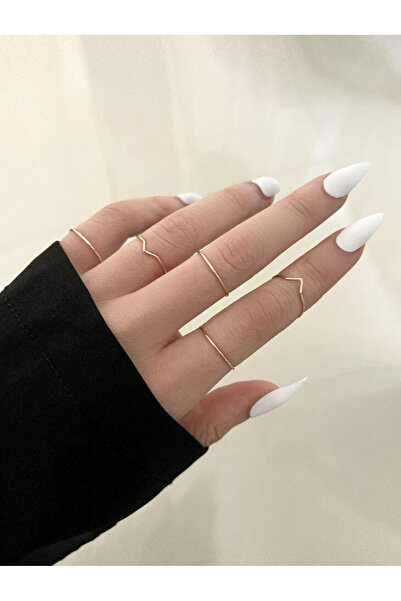 Ervalina Set of 5 Thin Rings