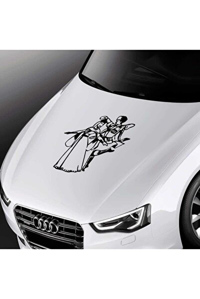 Asilmeydan Adıge Çerkez Kafkas Dans Eden Çift Sticker, Oto Etiket, Araç Çıkar...