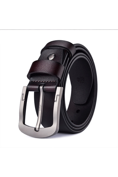 PriStyle Ανδρική Ζώνη, Γνήσιο Δέρμα Υψηλής Ποιότητας, Ανθεκτική Μεταλλική Πόρ...