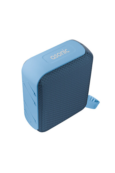 Asonic AS-03 Mavi USB-TF-TWS-Bluetooth Destekli 5W 1200mAh Type-C Speaker
