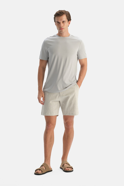 Dagi Ανοιχτό γκρι μπλουζάκι Cool Touch με λαιμόκοψη ποδηλάτου