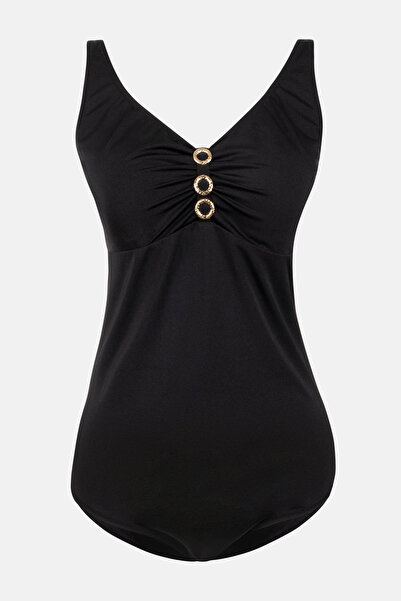 Dagi Μαύρο συμπαγές μαγιό κορσέ
