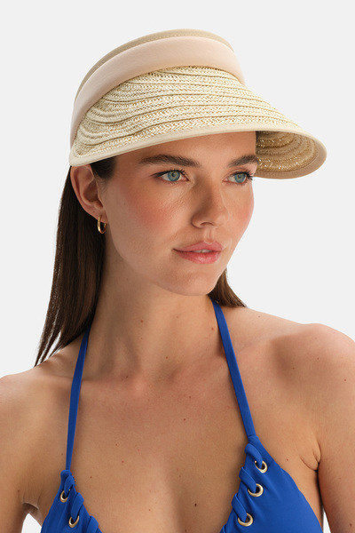 Dagi Γυναικείο ψάθινο καπέλο με γείσο