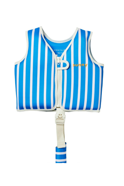 Çocuk Yüzme Can Yeleği 1-2 Yaş Tino the Tiger Blue