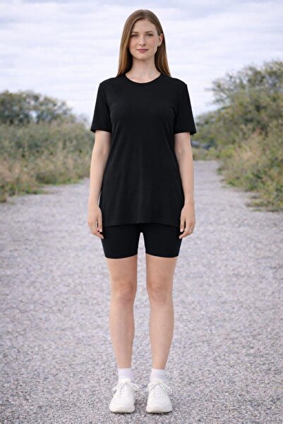 ALEXANDERGARDI Μπλουζάκι με λαιμόκοψη και πλαϊνά σκισίματα