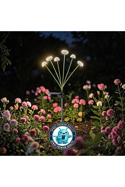 UpWay Jellyfish Güneş Enerjili 6 Led Işıklı Dekoratif Bahçe Peyzaj Lambası