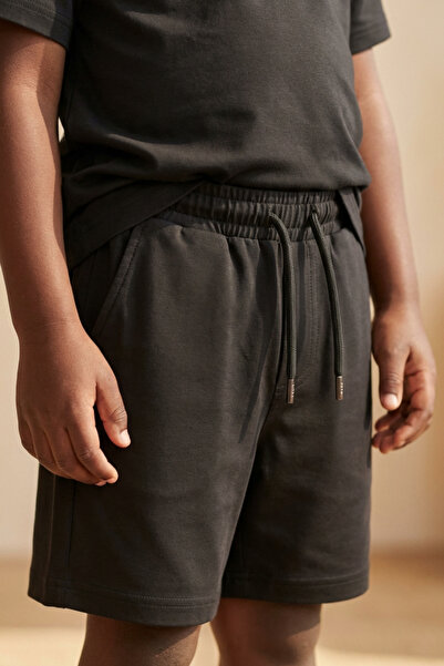 Katia&Bony Μαύρο παιδικό σορτς από ύφασμα Modal