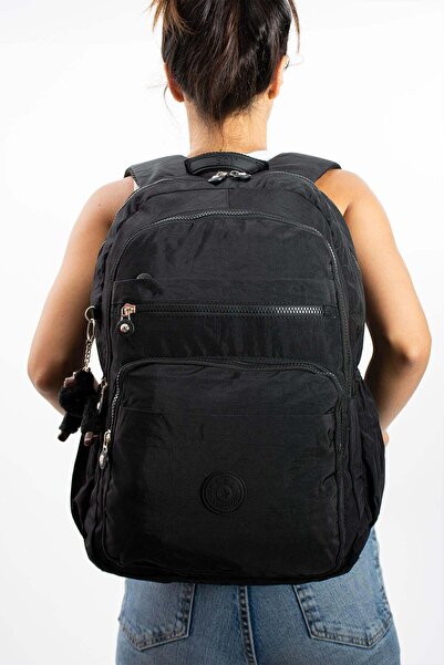 NEMO BAGS Unisex Black Backpack School Bag Laptop and Travel Bag Waterproof S...