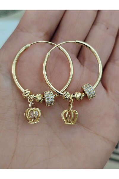 OEM Σκουλαρίκια με κρύσταλλα ζιρκονίας βασιλικού λευκού χρώματος