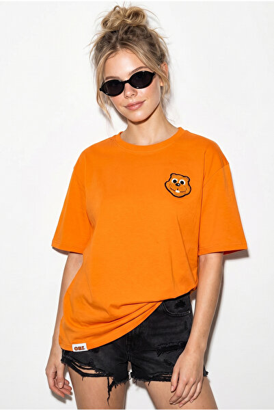 Bianco Lucci Γυναικείο μπλουζάκι με λαιμόκοψη ποδηλάτου, 100% βαμβακερό, με κ...