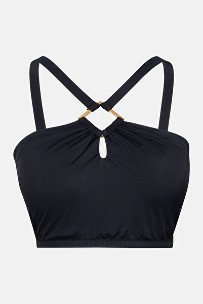 Dagi Μαύρο κορσέ στενό μπικίνι τοπ