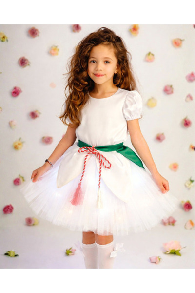 fustite cu luminite Στολή Ghiocel με Φώτα, 3 τεμάχια, για Ανοιξιάτικη Παράστα...