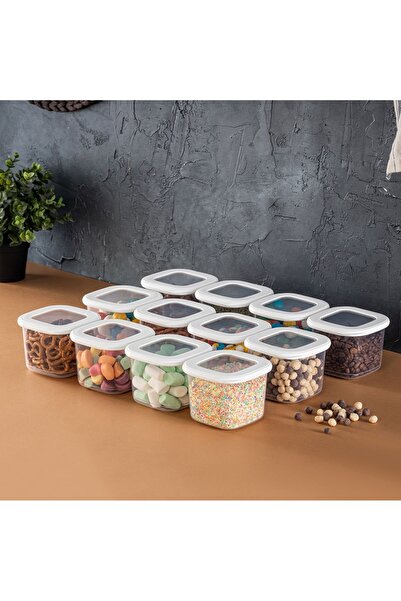 UnicUtil Set 12 recipiente alimentare , UnicUtil, Premium Modern, Alb