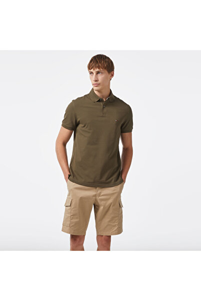Tommy Hilfiger Erkek Haki Polo