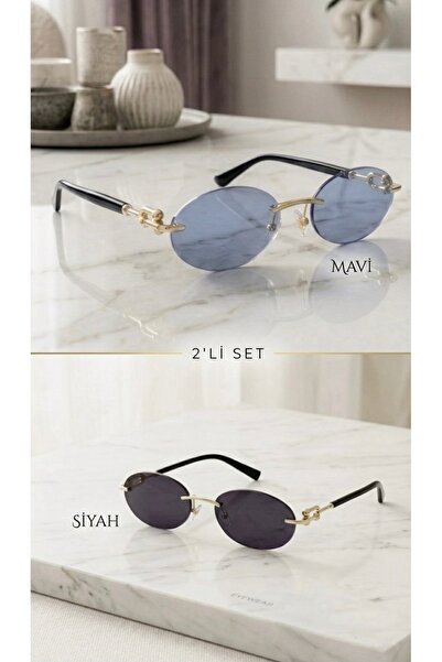 LOOKUP Women's Sunglasses Uv400 Protection Set of 2 New Legend Season with Ca...