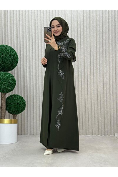 BYH MODA TAŞLI FERACE ELBISE
