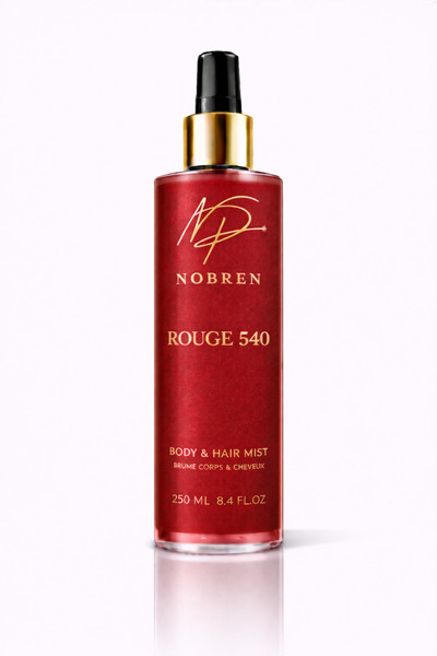 NOBREN Rouge 540 Body Mist 250 ml – Unısex Vücut & Saç Spreyi | Kalıcı, Amber...