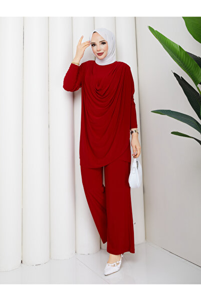 ECK MODA Γυναικείο σετ με παντελόνι και μπλούζα για τη νέα σεζόν, με κορδόνι ...