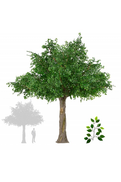 Roberto Rossi Copac artificial H500cm Ficus gigant, coroana D390-420cm