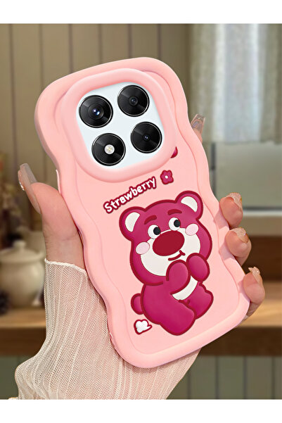 ucuc Redmi Note 14 Pro 4G Uyumlu Pembe Silikon Kılıf Kamera Korumalı Darbe Em...