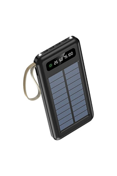 ÖZDOĞU TİCARET Güneş Enerjili Powerbank 12000mAh Solar Energy Powerbank
