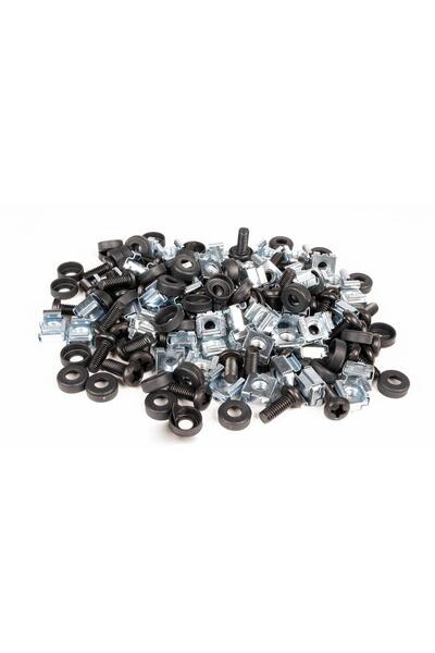 Lande 50-Piece Cage Nut Set (M6) |   19” Rack Cabinet Compatible |   Mounting...
