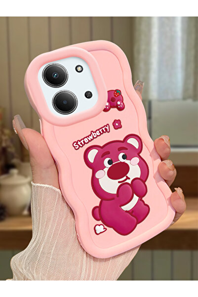 ucuc Redmi 15C 5G Uyumlu Pembe Silikon Kılıf Kamera Korumalı Darbe Emici Tasa...