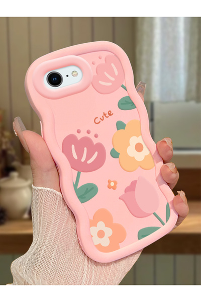 ucuc iPhone 6 Plus/6S Plus Uyumlu Pembe Silikon Kılıf Kamera Korumalı Darbe E...
