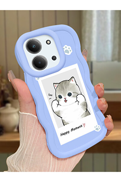 ucuc Redmi 15C 5G Uyumlu Mavi Silikon Kılıf Kamera Korumalı Darbe Emici Tasar...