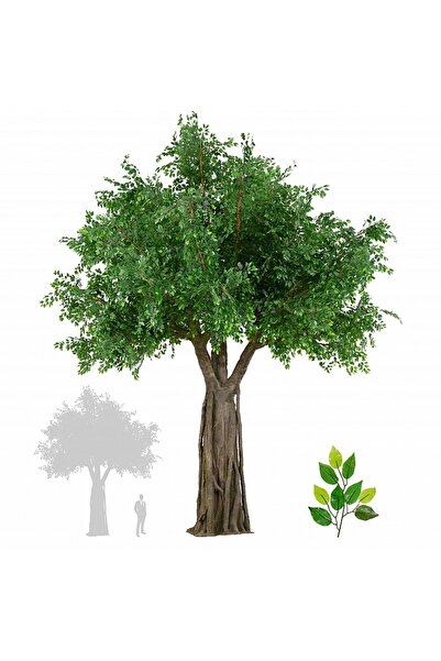 Roberto Rossi Copac artificial H610cm Ficus gigant, coroana D480-520cm