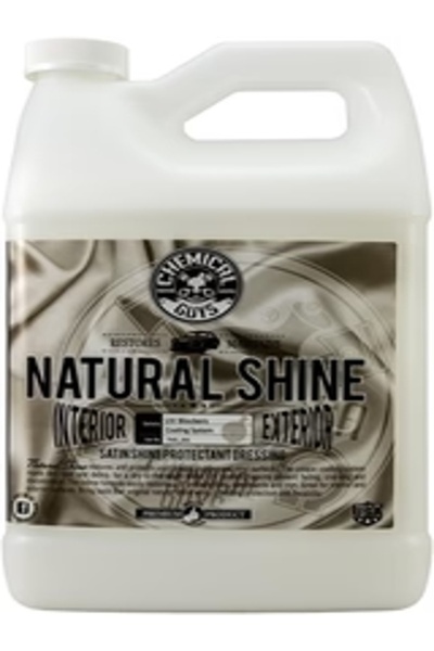 CHEMICAL GUYS Natural Shine Plastic, Rubber & Vinyl Dressing, 1 Gallon Low-Sh...