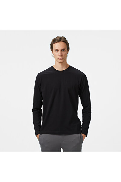 Nautica Erkek Siyah Classic Fit Uzun Kollu T-Shirt