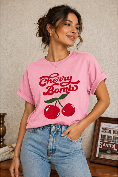 ZİYMO Chery Bomb Printed Oversize T-Shirt