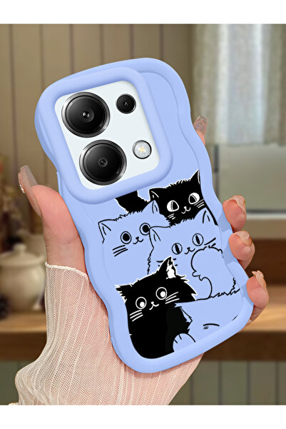 ucuc Redmi Note 13 Pro 4G Uyumlu Mavi Silikon Kılıf Kamera Korumalı Darbe Emi...