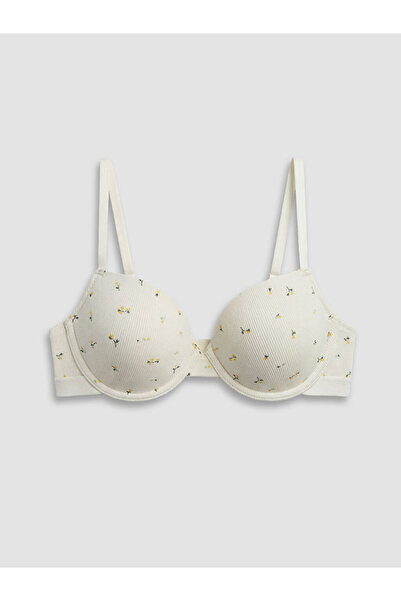LC Waikiki Quality Pieces from Çelebi Store Underwire Padded Floral T-Shirt Bra