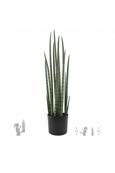 Roberto Rossi Sansevieria artificiala cilindrica cu 21 frunze H85 cm