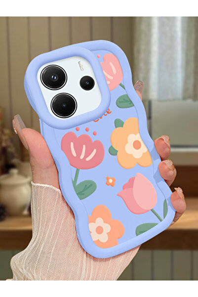 ucuc Redmi Note 14 4G Uyumlu Mavi Silikon Kılıf Kamera Korumalı Darbe Emici T...