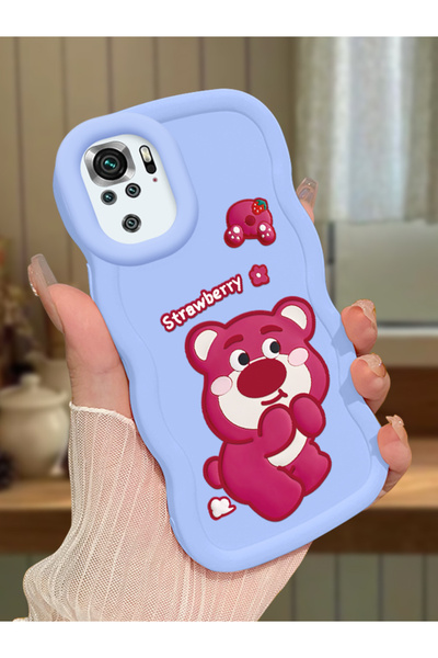 ucuc Redmi Note 10 4G/Note 10S Uyumlu Mavi Silikon Kılıf Kamera Korumalı Darb...