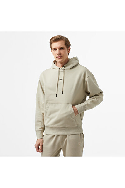 BOSS Erkek Bej Sweatshirt