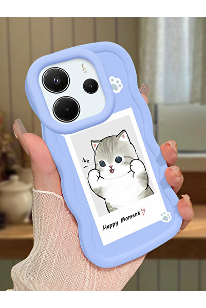 ucuc Redmi Note 14 4G Uyumlu Mavi Silikon Kılıf Kamera Korumalı Darbe Emici T...