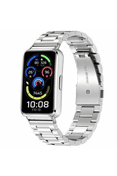 Alstrap Huawei Band 11/11 Pro Uyumlu Paslanmaz Çelik Kordon