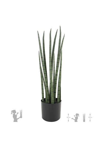 Roberto Rossi Sansevieria artificiala cilindrica cu 15 frunze H50 cm
