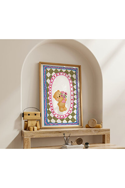 luxorpixels (Çerçevesiz) Renkli Teddy Bear Çocuk Odası Poster