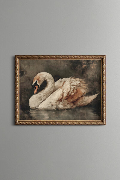 epiqart Swan - Vintage Patterned Frame - Slim Model